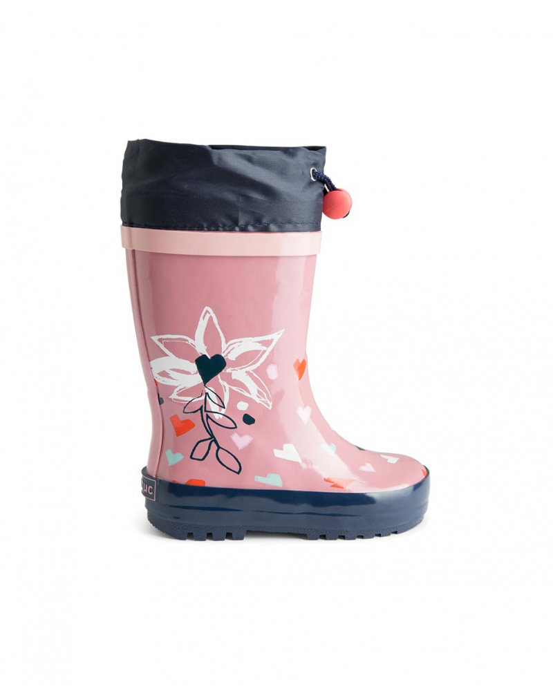 Rose Wellies Girl Night Garden