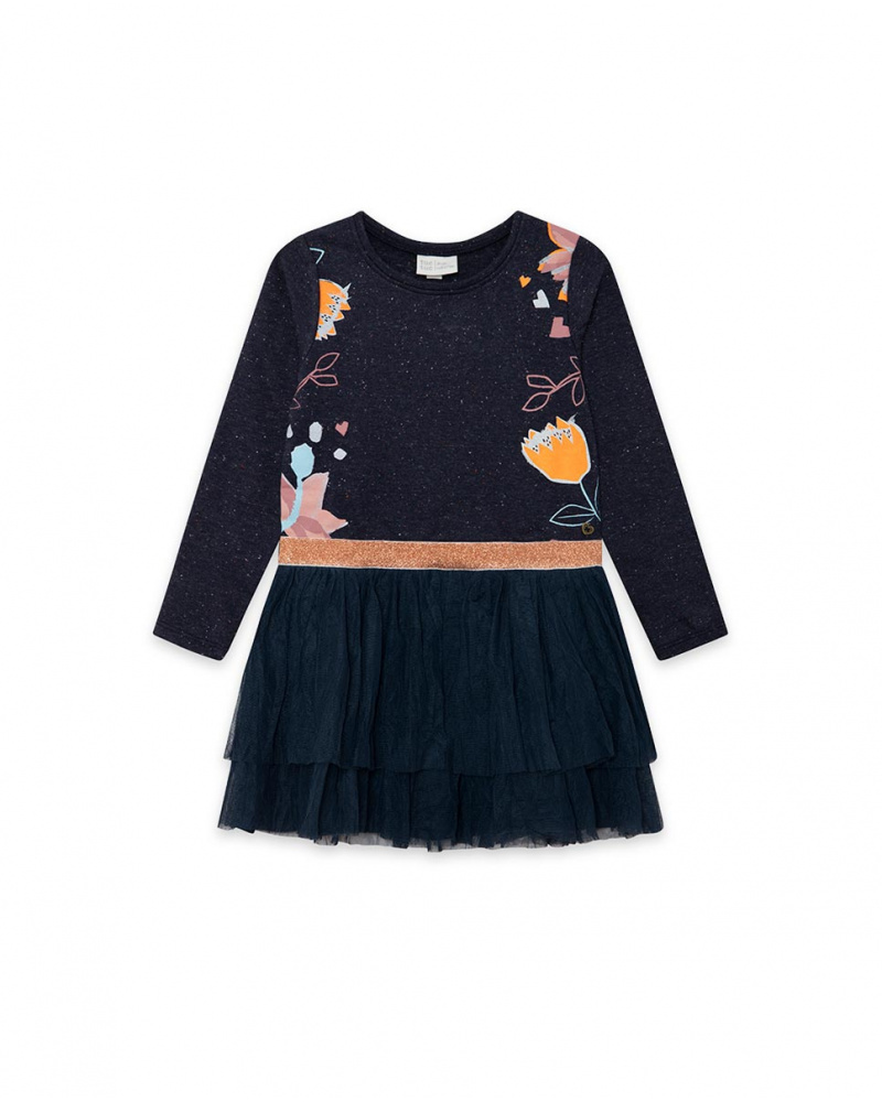 Robe Bleue En Peluche Et Tulle Fille Night Garden