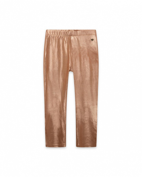 Legging en maille rose fille Night Garden