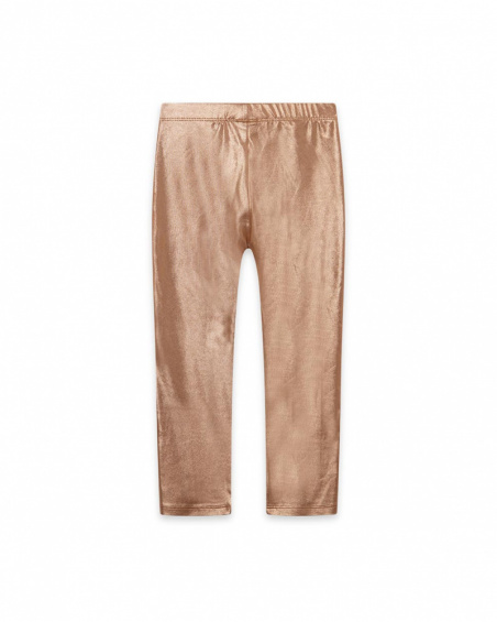 Legging en maille rose fille Night Garden