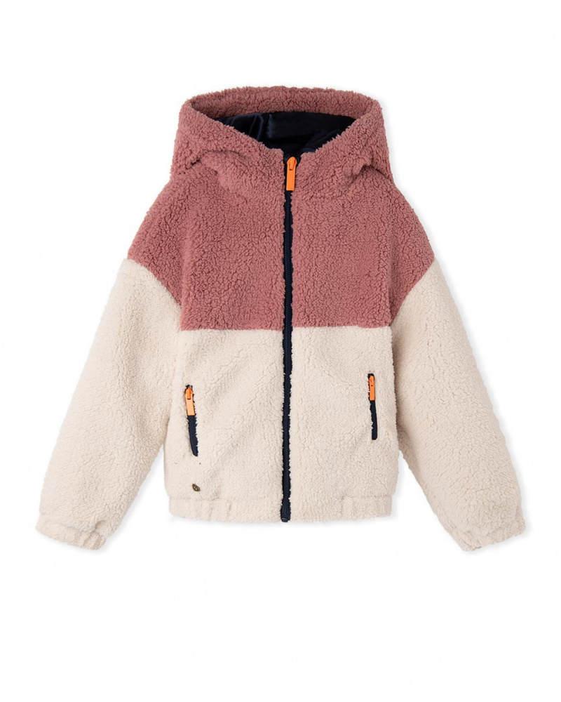 Manteau Sherpa Rose Fille Night Garden