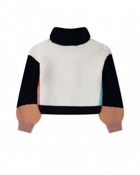 Pull Tricot Bleu Fille Night Garden