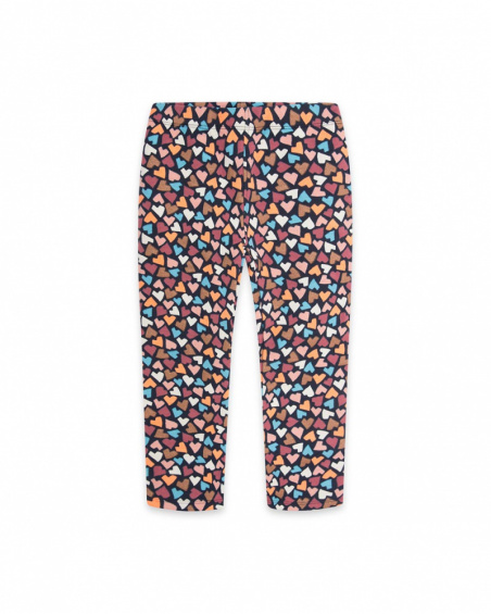 Fille Blue Plush Legging Night Garden Fille Blue Plush Legging Night Garden