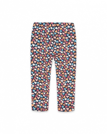 Fille Blue Plush Legging Night Garden Fille Blue Plush Legging Night Garden
