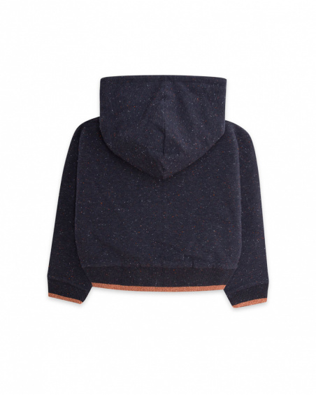 Sweat Capuche Peluche Bleu Fille Night Garden