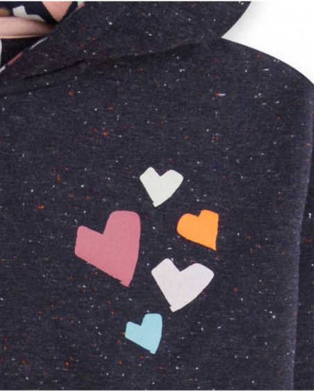 Sweat Peluche Bleu Et Legging Fille Night Garden Sweat Peluche Bleu Et Legging Fille Night Garden