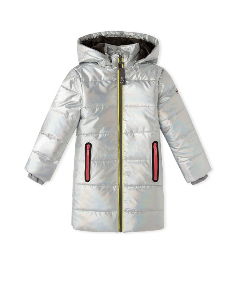 Parka Fille Grise Glossy Wild & Free