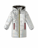 Parka Fille Grise Glossy Wild & Free Parka Fille Grise Glossy Wild & Free