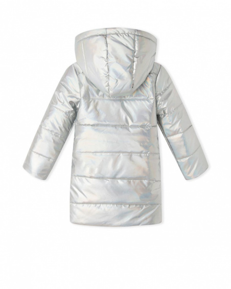 Parka Fille Grise Glossy Wild & Free