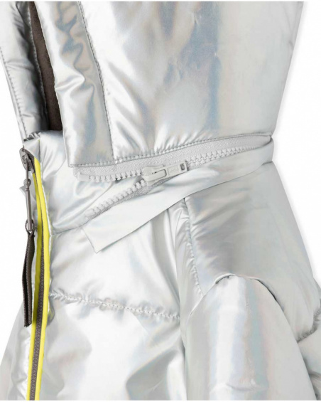 Parka Fille Grise Glossy Wild & Free Parka Fille Grise Glossy Wild & Free