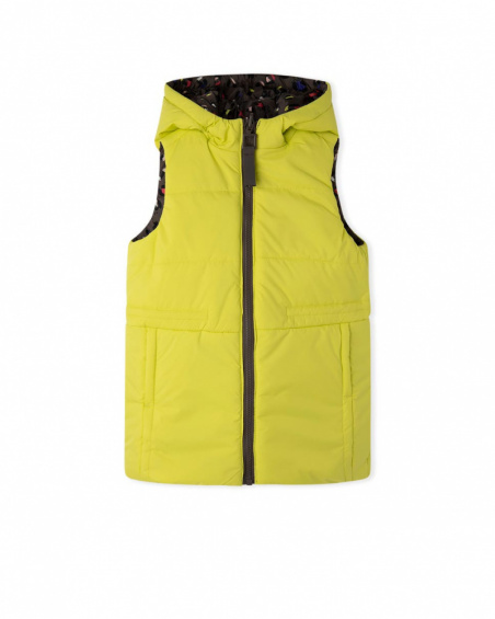 Gilet fille réversible gris Wild & Free