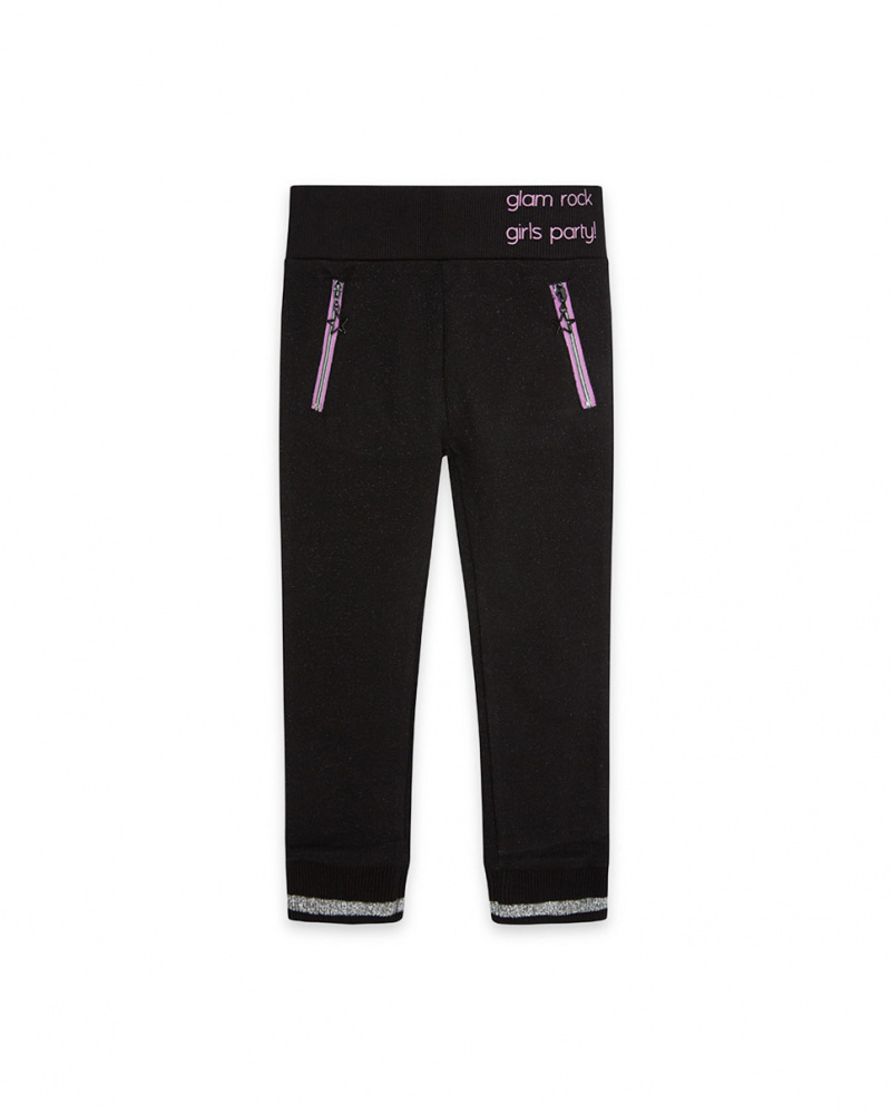 Peluche Jogging Fille Noire Glam Rock