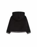 Sweat Capuche Peluche Noir Fille Glam Rock Sweat Capuche Peluche Noir Fille Glam Rock
