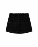Jupe Denim Noire Fille Glam Rock Jupe Denim Noire Fille Glam Rock