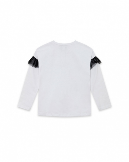 T-shirt en maille blanc Glam Rock Girl T-shirt en maille blanc Glam Rock Girl