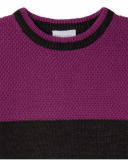 Robe en tricot marron pour fille Fleurs d'hiver Robe en tricot marron pour fille Fleurs d'hiver