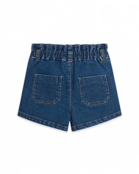 Short Denim Bleu Fille Winter Flowers