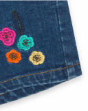 Short Denim Bleu Fille Winter Flowers Short Denim Bleu Fille Winter Flowers