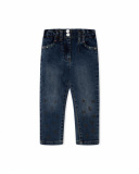 Pantalon Denim Bleu Fille Winter Flowers Pantalon Denim Bleu Fille Winter Flowers