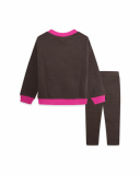 Sweat Et Legging Peluche Marron Fille Winter Flowers Sweat Et Legging Peluche Marron Fille Winter Flowers