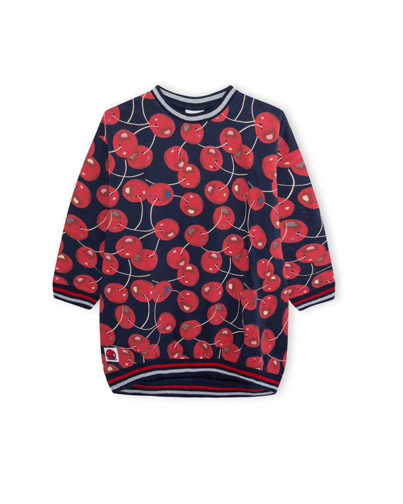 Robe Peluche Bleue Fille J'Adore Le Milk-Shake