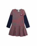 Robe Maille Fantaisie Bleue Fille J'Adore Le Milk-Shake Robe Maille Fantaisie Bleue Fille J'Adore Le Milk-Shake