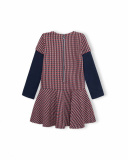 Robe Maille Fantaisie Bleue Fille J'Adore Le Milk-Shake Robe Maille Fantaisie Bleue Fille J'Adore Le Milk-Shake