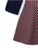 Robe Maille Fantaisie Bleue Fille J'Adore Le Milk-Shake Robe Maille Fantaisie Bleue Fille J'Adore Le Milk-Shake