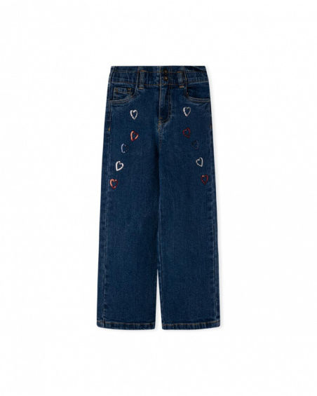Pantalon Denim Bleu Fille J'Adore Le Milk-Shake Pantalon Denim Bleu Fille J'Adore Le Milk-Shake