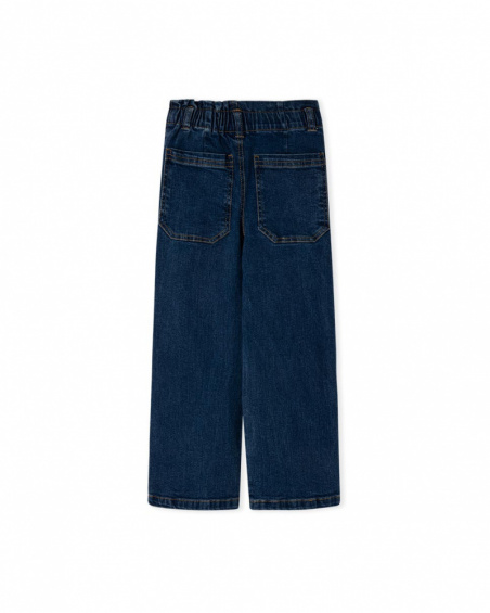 Pantalon Denim Bleu Fille J'Adore Le Milk-Shake Pantalon Denim Bleu Fille J'Adore Le Milk-Shake