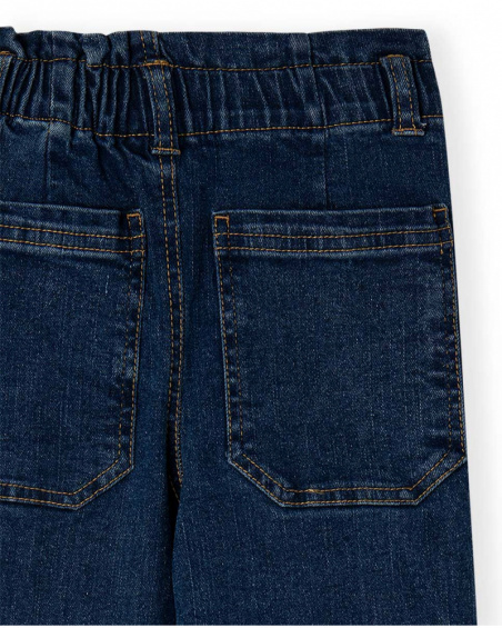 Pantalon Denim Bleu Fille J'Adore Le Milk-Shake Pantalon Denim Bleu Fille J'Adore Le Milk-Shake
