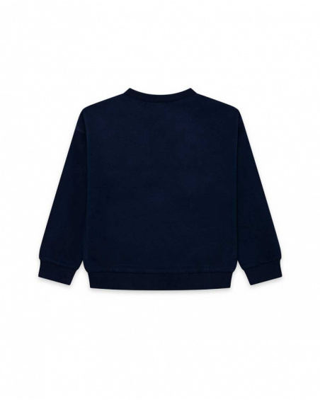 Sweat Fille Bleu Peluche J'Adore Le Milk-Shake