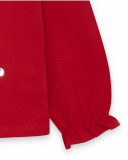 T-shirt Tricot Rouge Fille J'Adore Le Milk-Shake T-shirt Tricot Rouge Fille J'Adore Le Milk-Shake