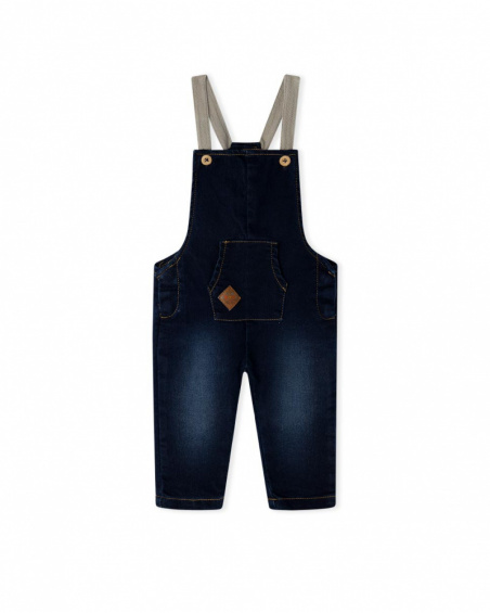 Salopette Denim Bleu Garçon Natural Grown