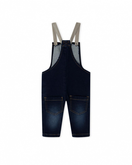Salopette Denim Bleu Garçon Natural Grown
