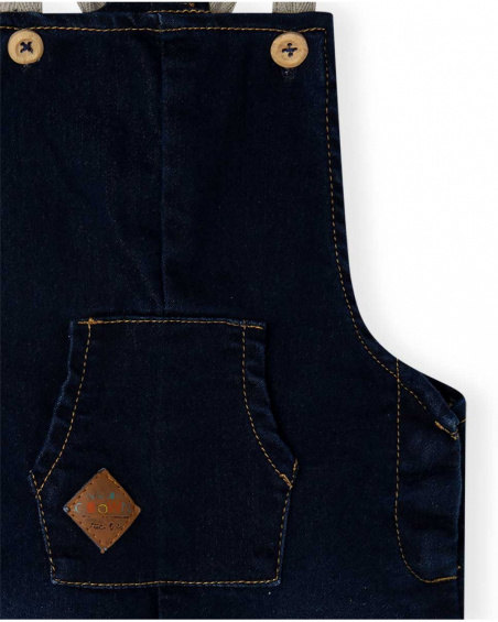 Salopette Denim Bleu Garçon Natural Grown