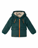 Parka Vert Matelassé Enfant Natural Grown Parka Vert Matelassé Enfant Natural Grown