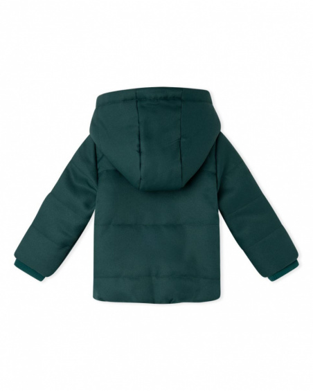 Parka Vert Matelassé Enfant Natural Grown Parka Vert Matelassé Enfant Natural Grown
