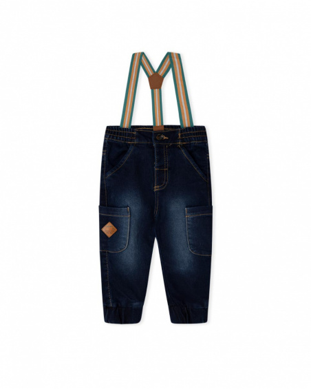 Pantalon Denim Bleu Garçon Natural Grown
