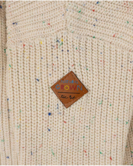 Pull Tricot Beige Garçon Natural Grown