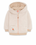 Sweat Shearling Beige Fille Natural Grown Sweat Shearling Beige Fille Natural Grown