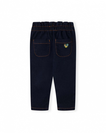 Pantalon Denim Bleu Fille Natural Grown