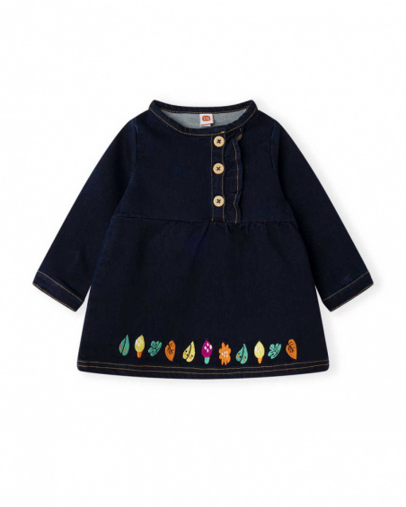 Robe en Jean Bleu Fille Natural Grown Robe en Jean Bleu Fille Natural Grown