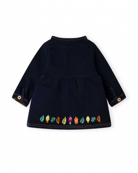 Robe en Jean Bleu Fille Natural Grown Robe en Jean Bleu Fille Natural Grown