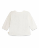 T-shirt Maille Beige Et Vert Fille Natural Grown T-shirt Maille Beige Et Vert Fille Natural Grown