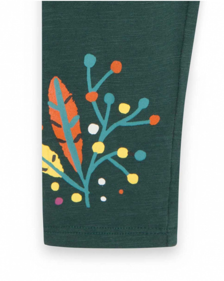Legging Punto Verde Fille Natural Grown