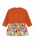 Robe en peluche orange fille Natural Grown Robe en peluche orange fille Natural Grown