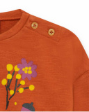 Robe en peluche orange fille Natural Grown Robe en peluche orange fille Natural Grown