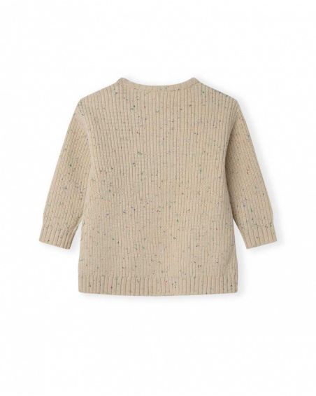 Robe Tricot Beige Fille Natural Grown Robe Tricot Beige Fille Natural Grown