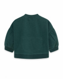 Sweat Peluche Vert Et Orange Fille Natural Grown Sweat Peluche Vert Et Orange Fille Natural Grown